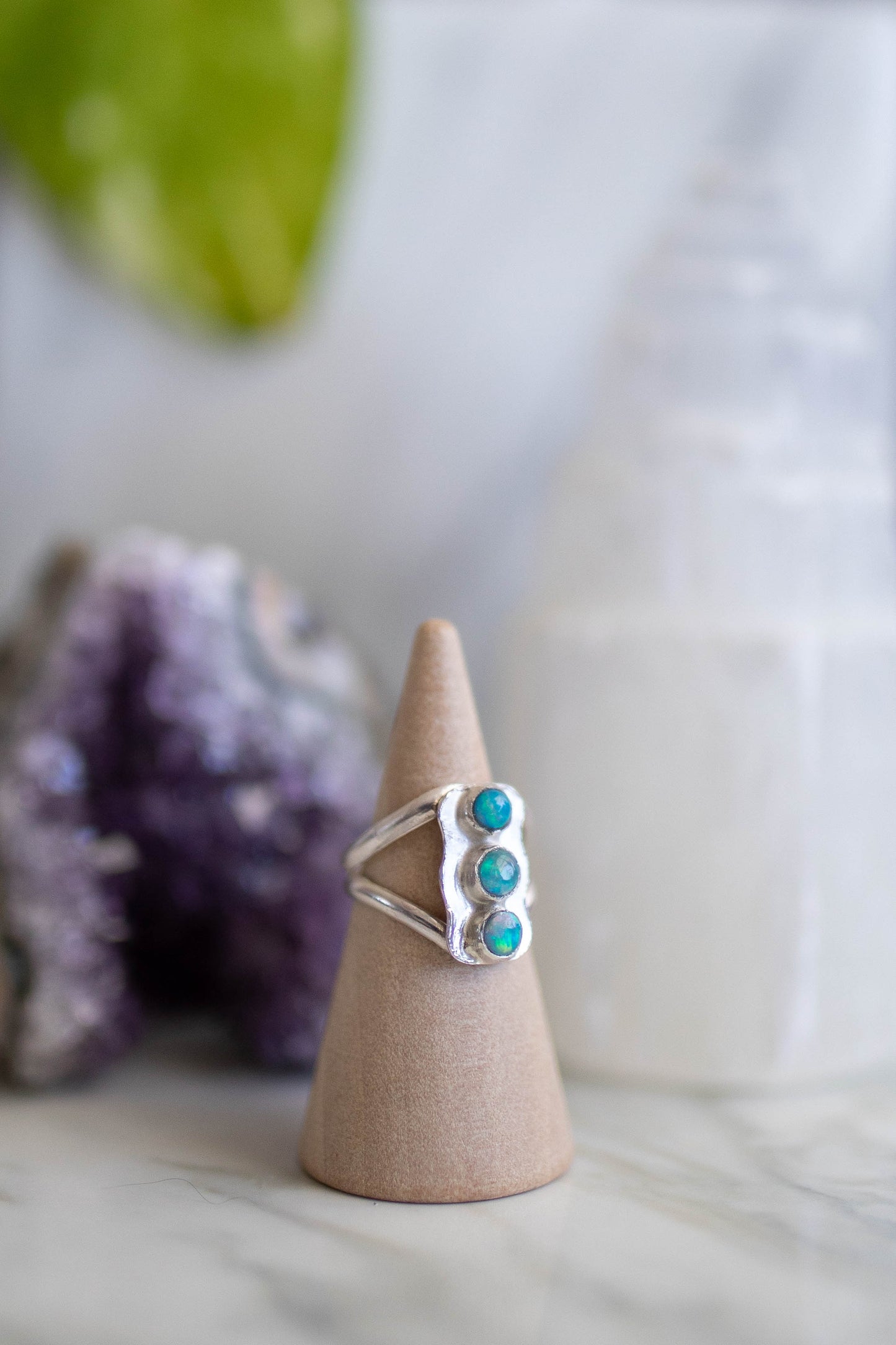 Opal Wave Ring - Size 4.25