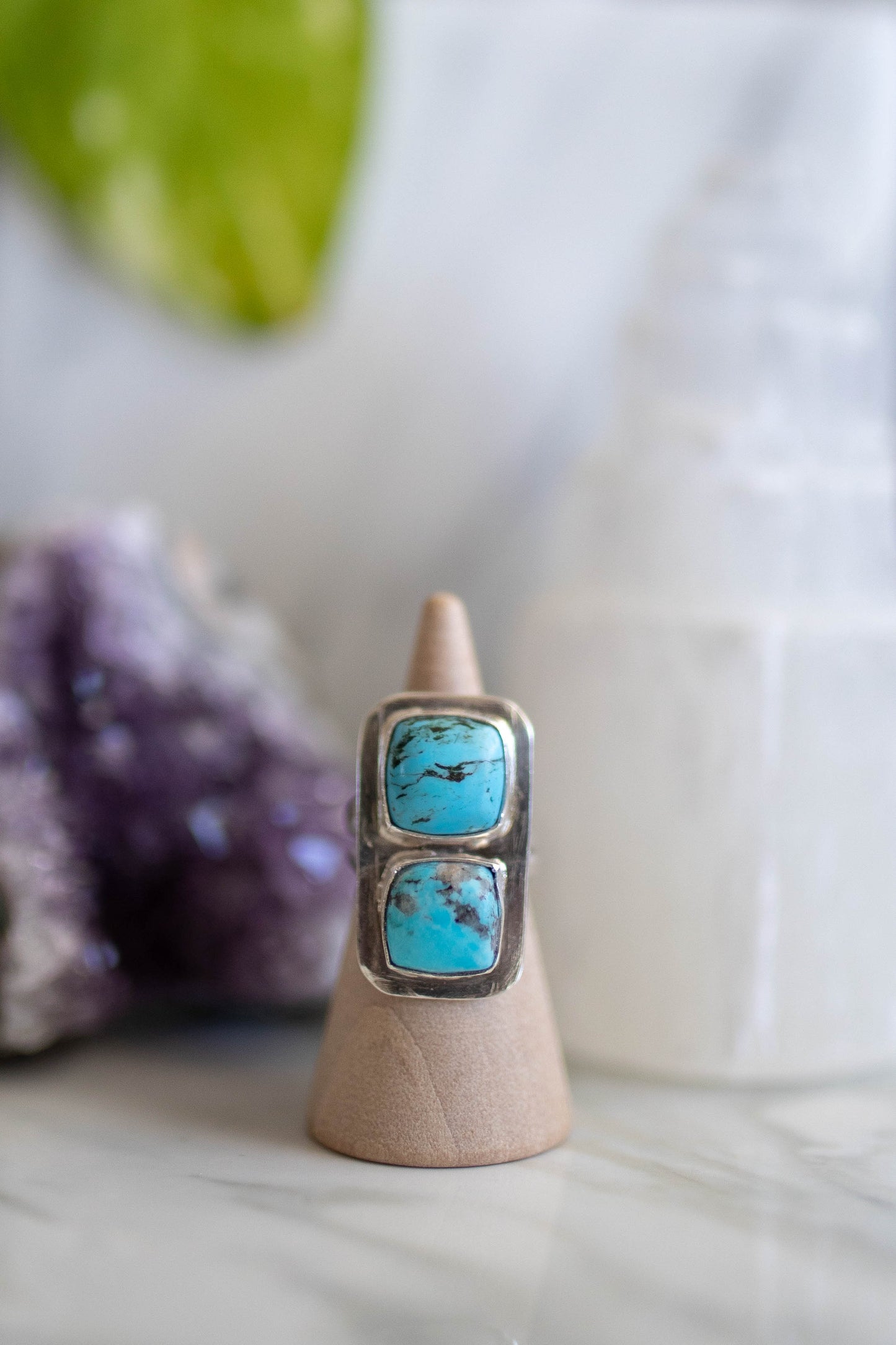 Turquoise Square Ring - Size 5