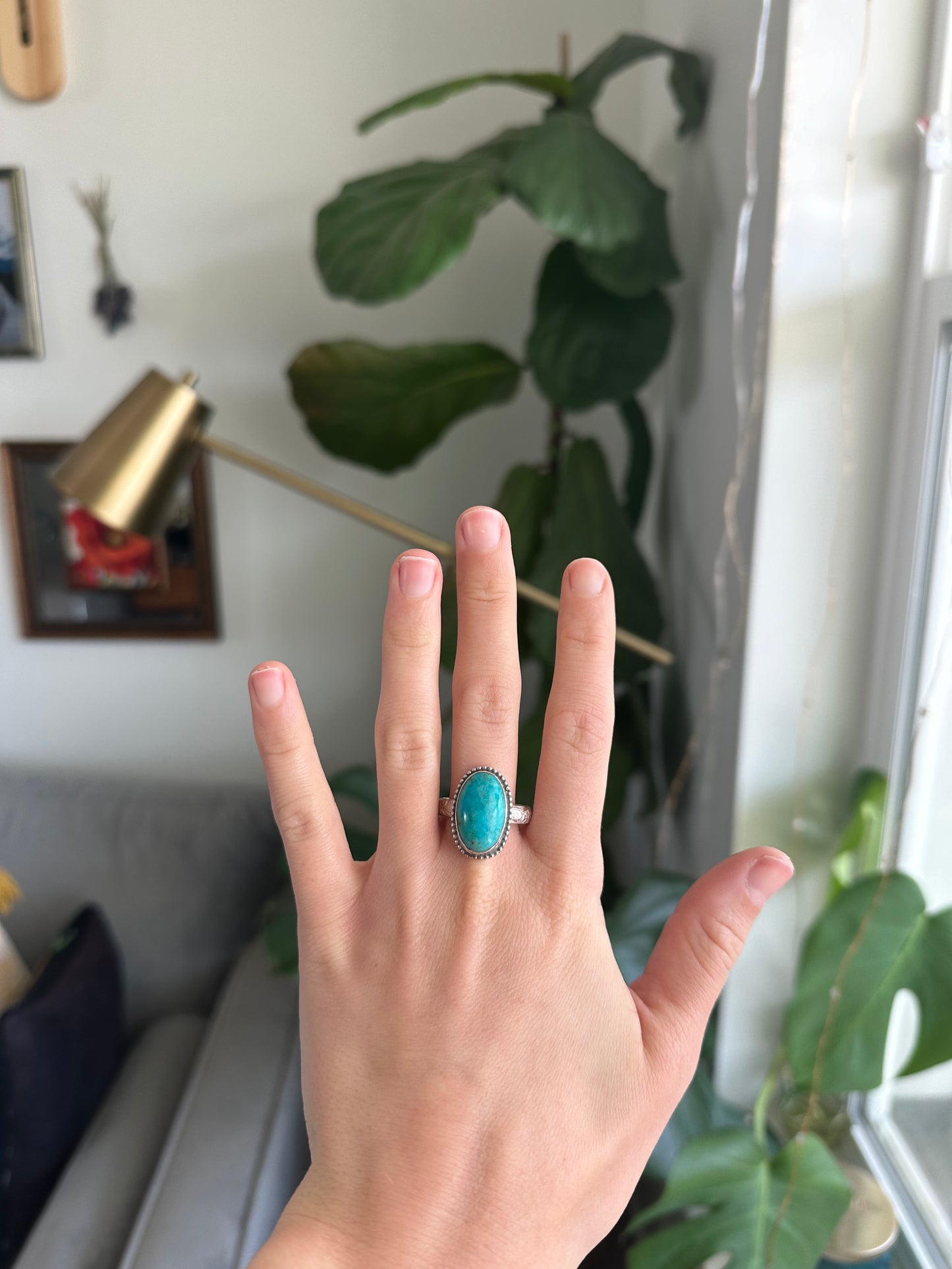 Turquoise Ring - Size 10.5