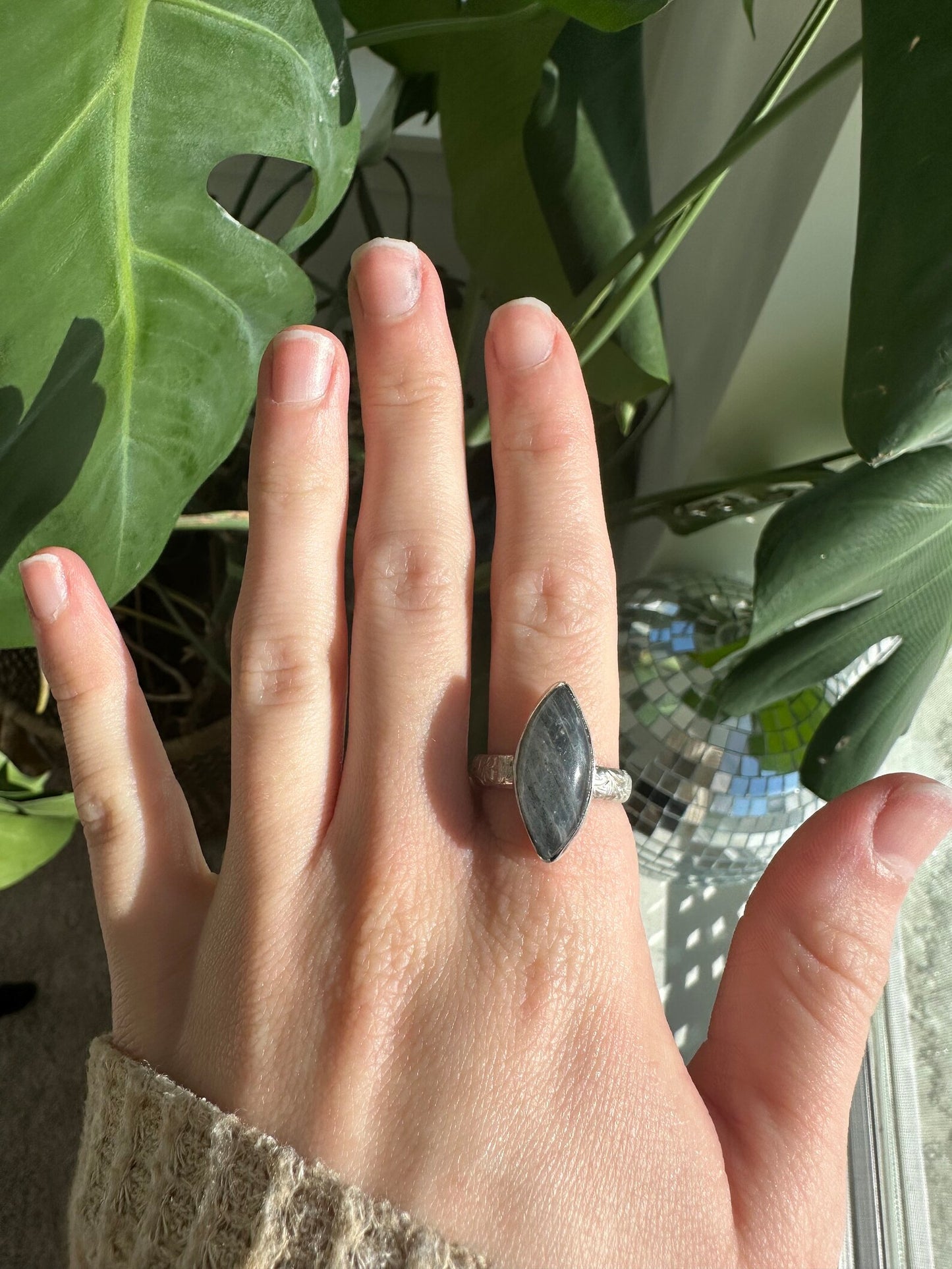 Labradorite Ring - Size 8